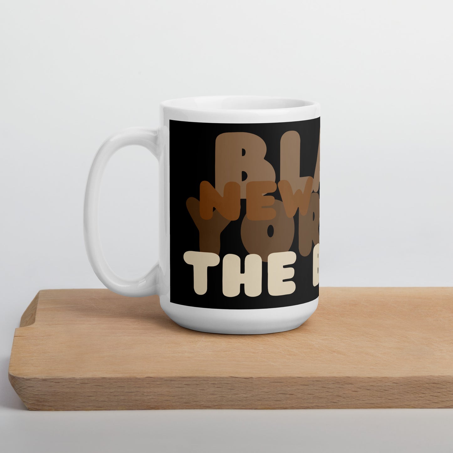 Black New Yorker The Bronx Mug - 15 Oz Ceramic Mug