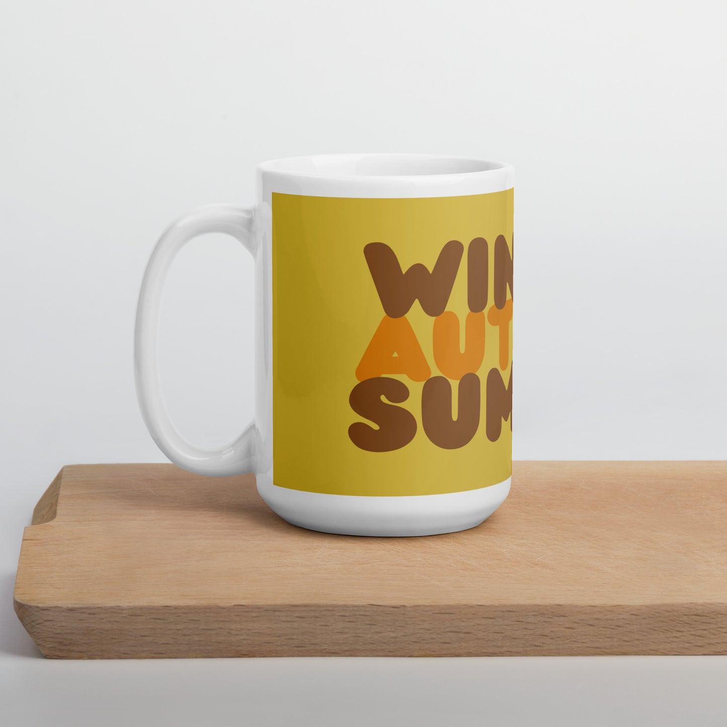 Autumn Yellow Mug - 15 Oz Ceramic Mug