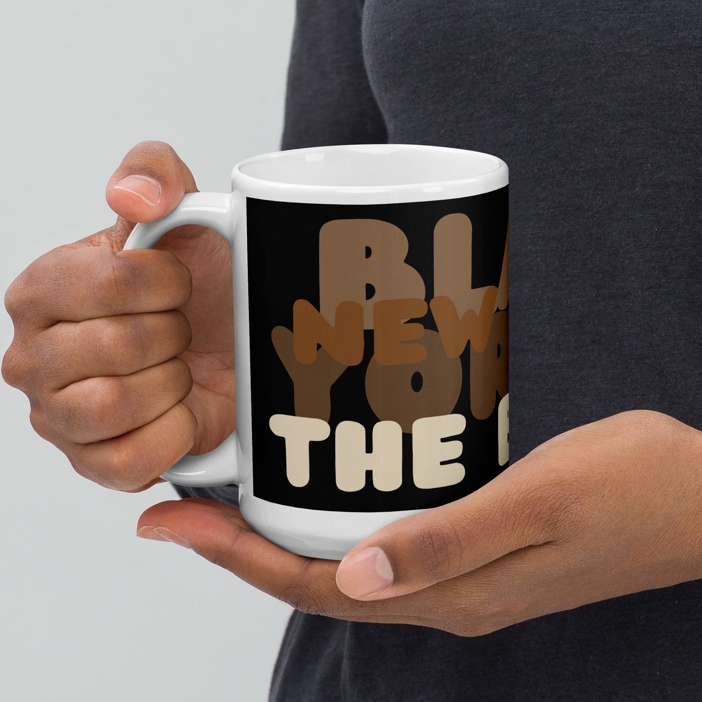 Black New Yorker The Bronx Mug - 15 Oz Ceramic Mug