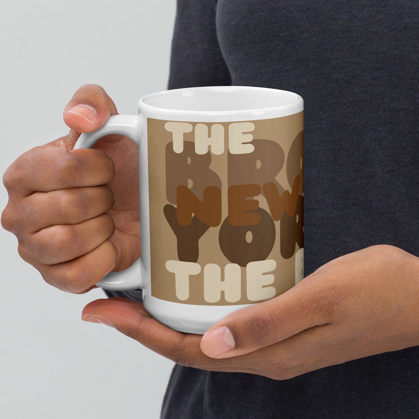 The Brown New Yorker The Bronx Mug - 15 Oz Ceramic Mug