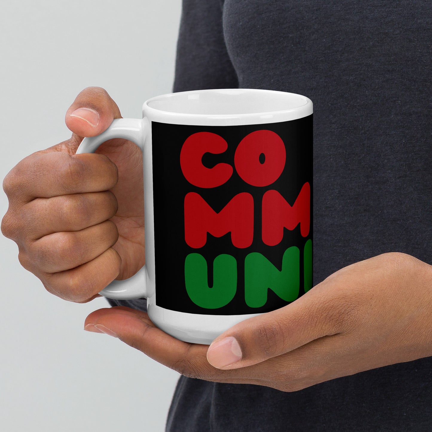 Black Community Mug - 15 Oz Ceramic Mug