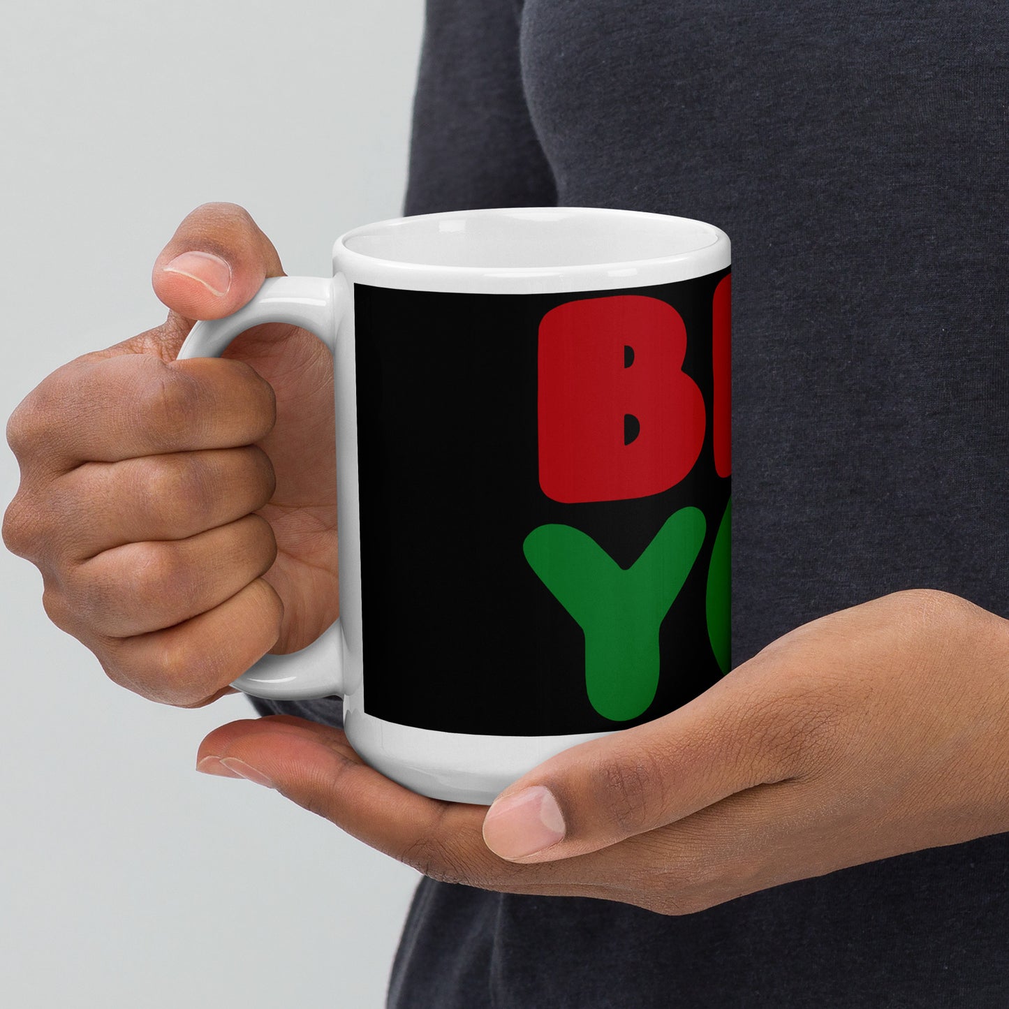 Be You in Black Mug - 15 Oz Ceramic Mug