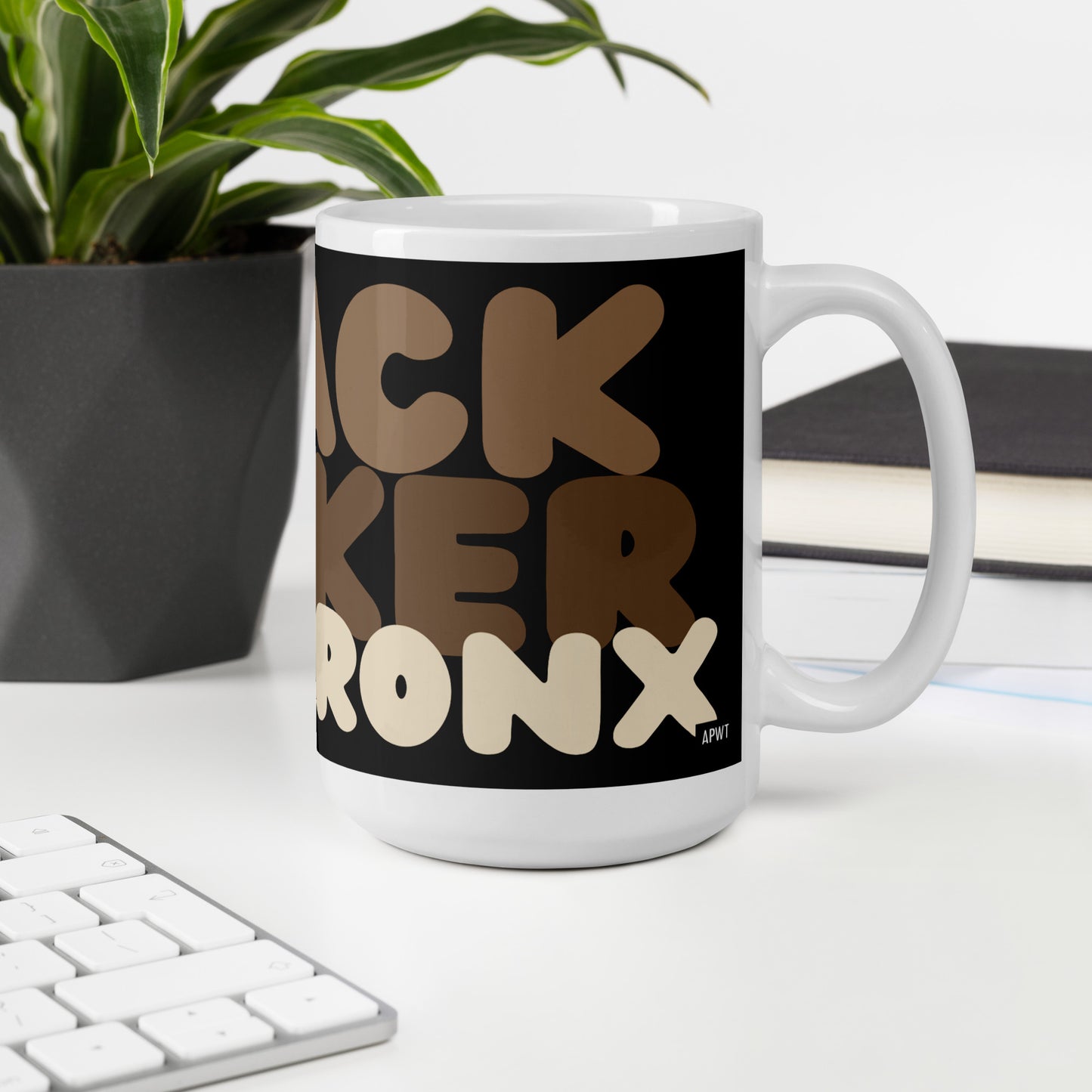 Black New Yorker The Bronx Mug - 15 Oz Ceramic Mug