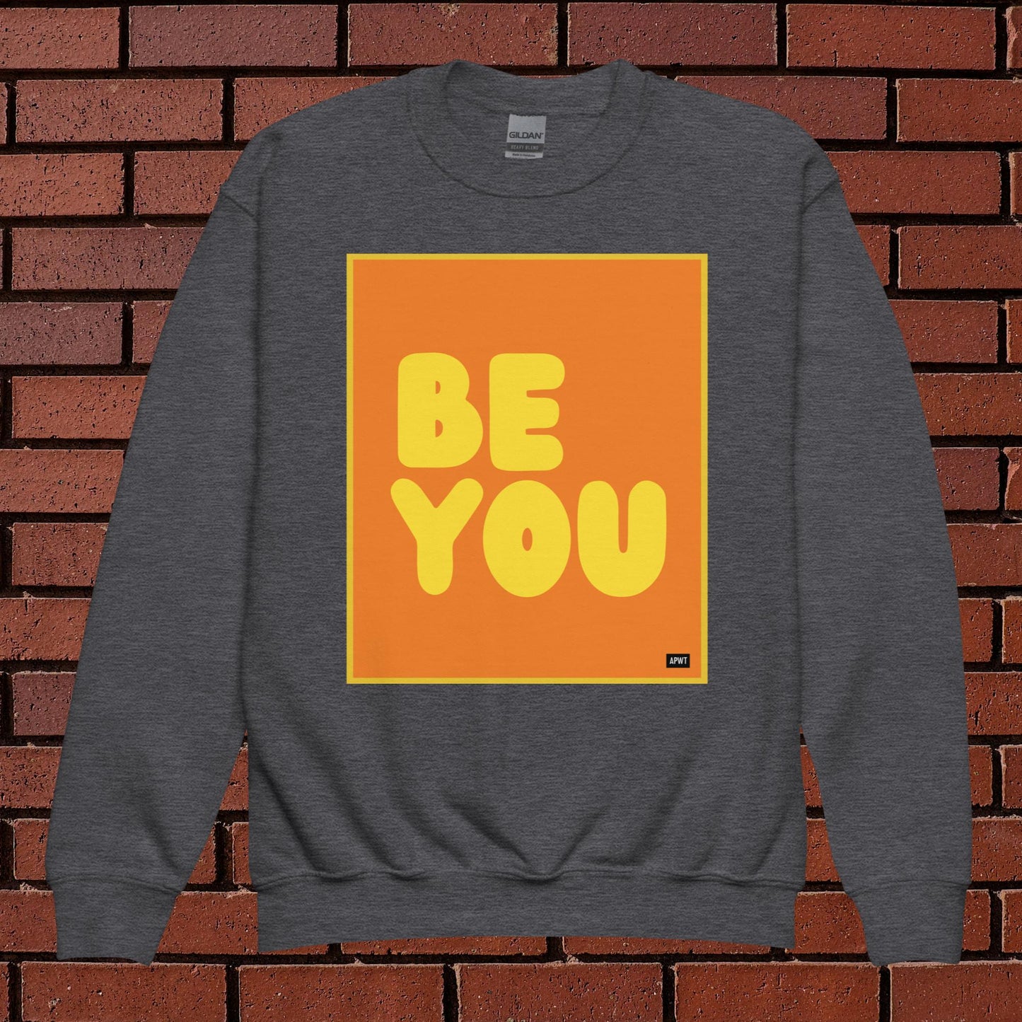 Be You Kids in Orange and Yellow Unisex Crew Neck Sweatshirt - Available in Assorted Colors