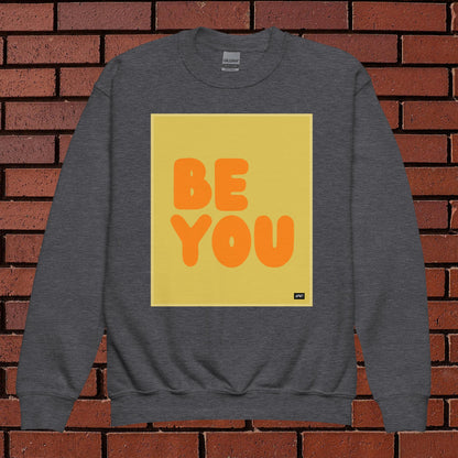 Be You Kids in Yellow and Orange Unisex Crew Neck Sweatshirt - Available in Assorted Colors