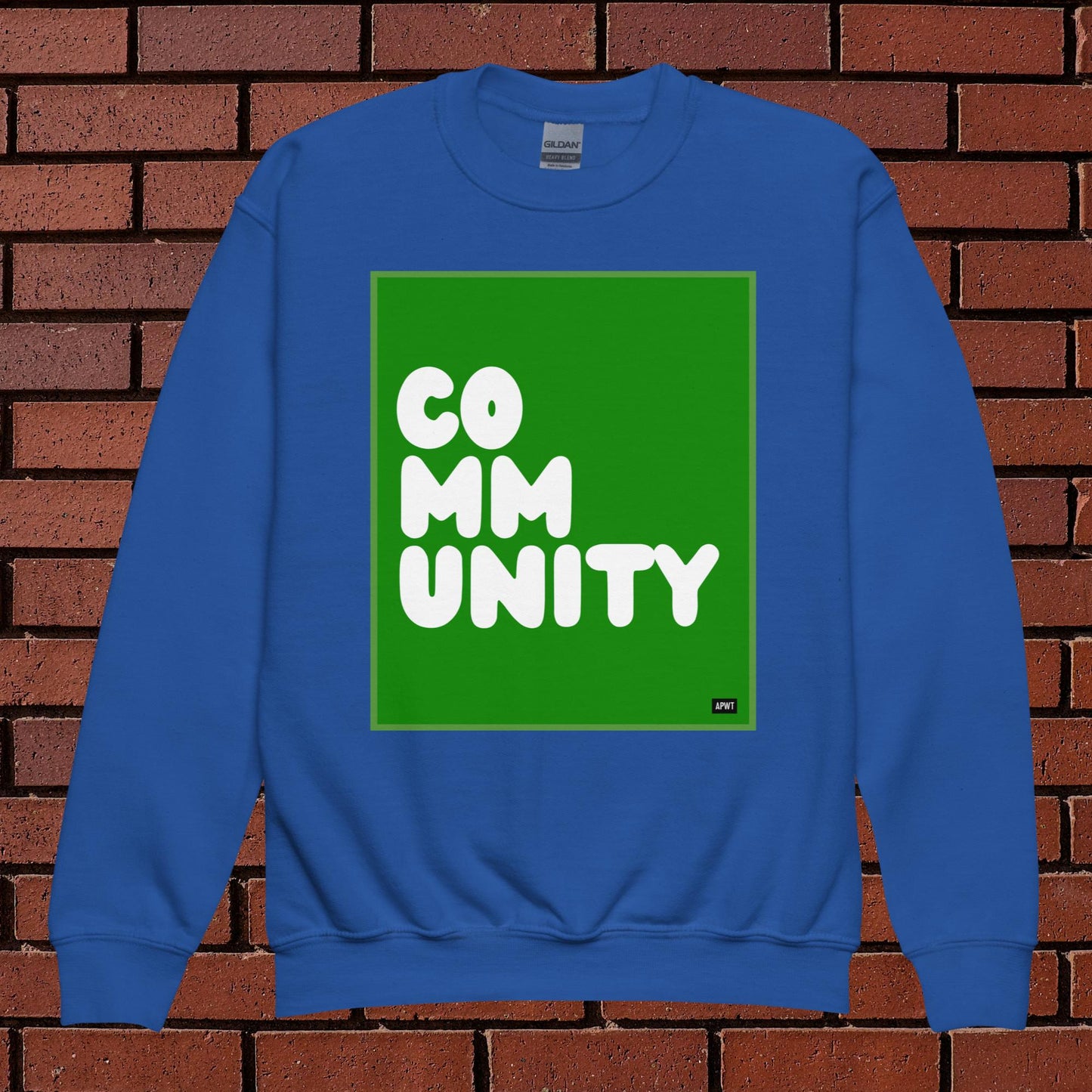 Community Kids in Broccoli Unisex Crew Neck Sweatshirt - Available in Assorted Colors