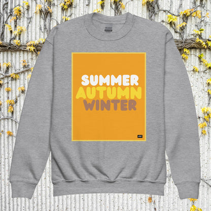 Autumn Kids in Orange Unisex Crew Neck Sweatshirt - Available in Assorted Colors