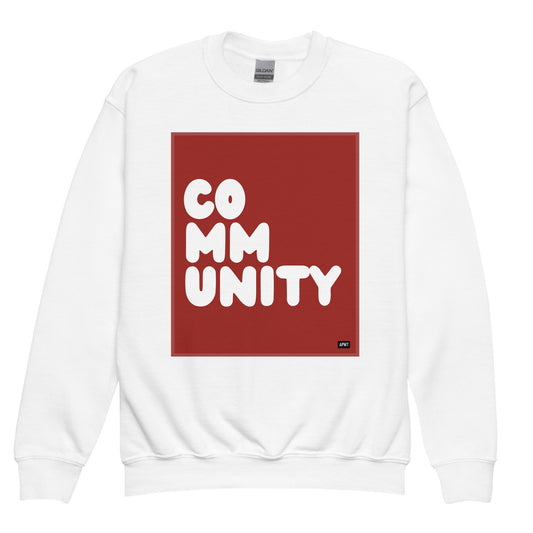 Community Kids in Apple Red Unisex Crew Neck Sweatshirt - The APWT Gift Shop