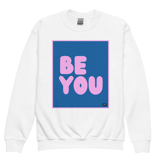 Be You Kids in Blue and Pink Unisex Crew Neck Sweatshirt - The APWT Gift Shop