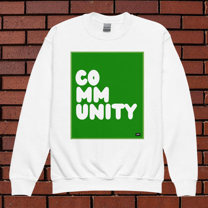 Community Kids in Broccoli Unisex Crew Neck Sweatshirt - Available in Assorted Colors