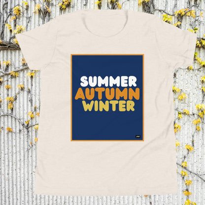 Autumn Kids in Blue Unisex T-Shirt - Available in Assorted Colors