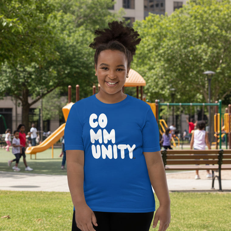 Community Kids in Ocean Blue Unisex T-Shirt