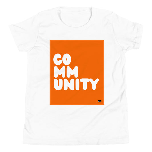 Community Kids in Pumpkin Unisex T-Shirt - The APWT Gift Shop