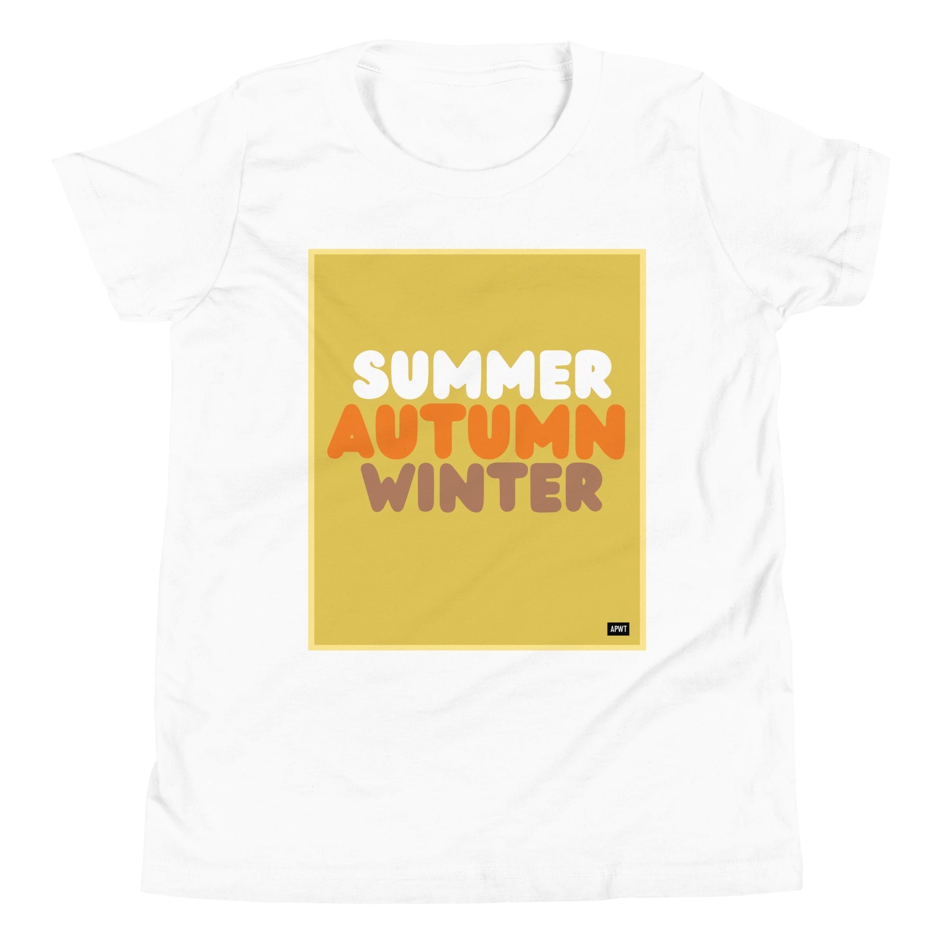 Autumn Kids in Yellow Unisex T-Shirt - The APWT Gift Shop